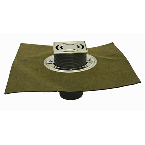 HL3100TН Трап с верт. выпуском с незамерзающим затвором и полимербитумным полотном DN75/110